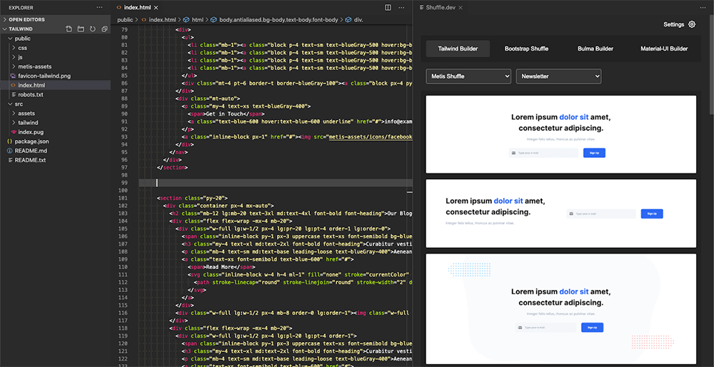 Bootstrap with visual studio code